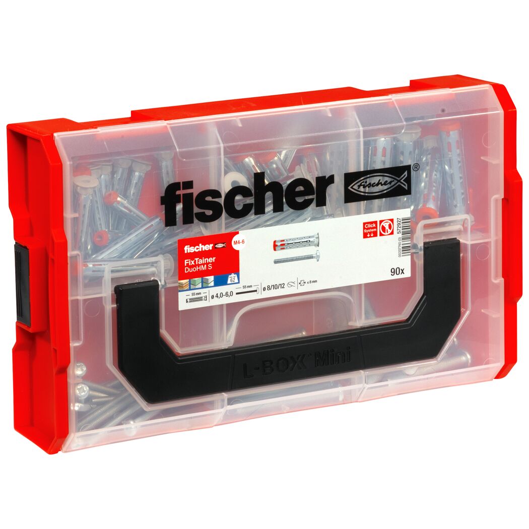 Hohlraumdübelset 'FixTainer' DuoHM TX 90-teilig