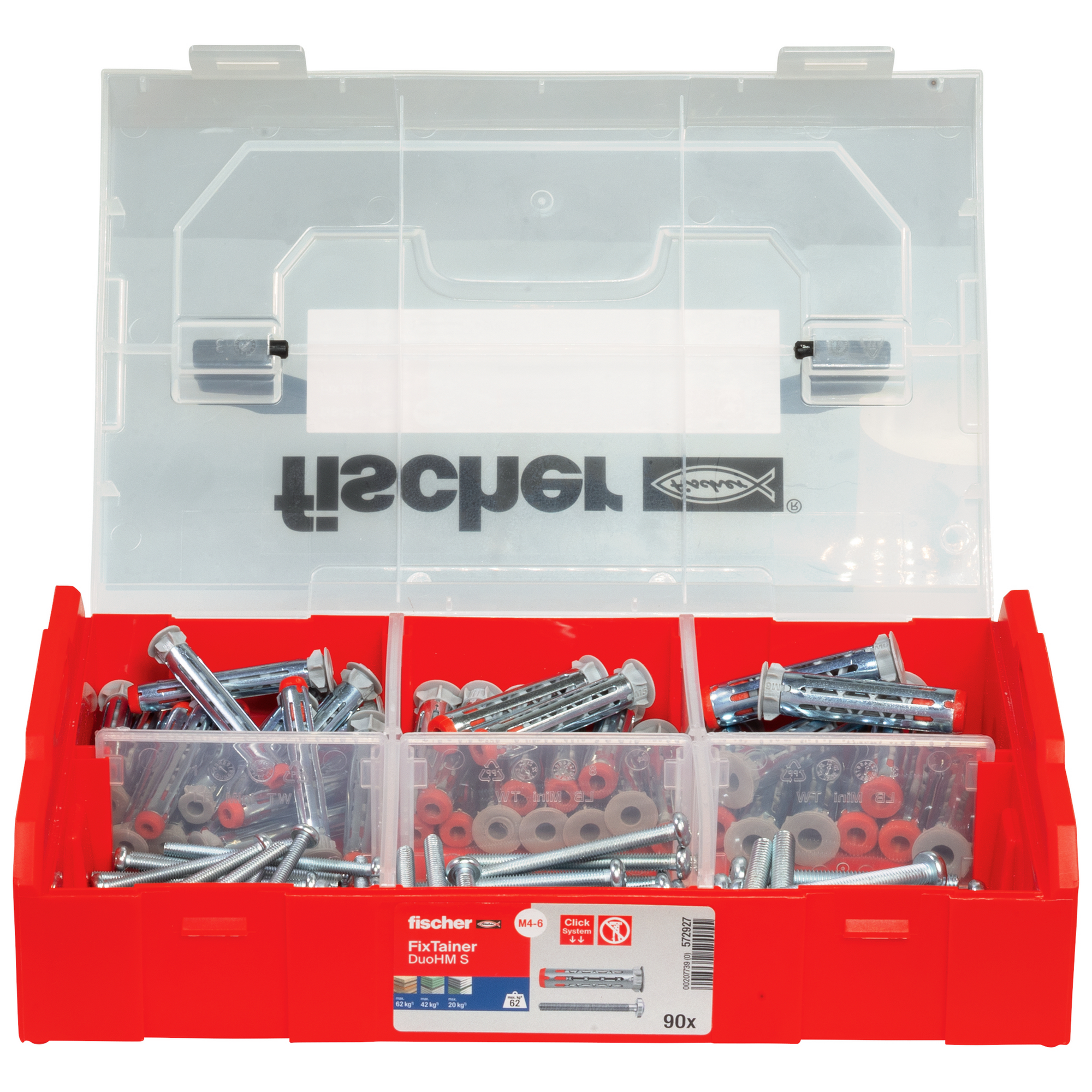 Hohlraumdübelset 'FixTainer' DuoHM TX 90-teilig