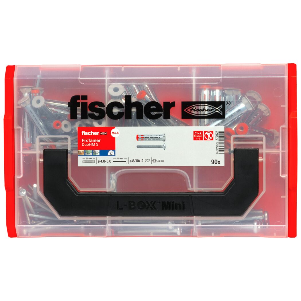 Hohlraumdübelset 'FixTainer' DuoHM TX 90-teilig