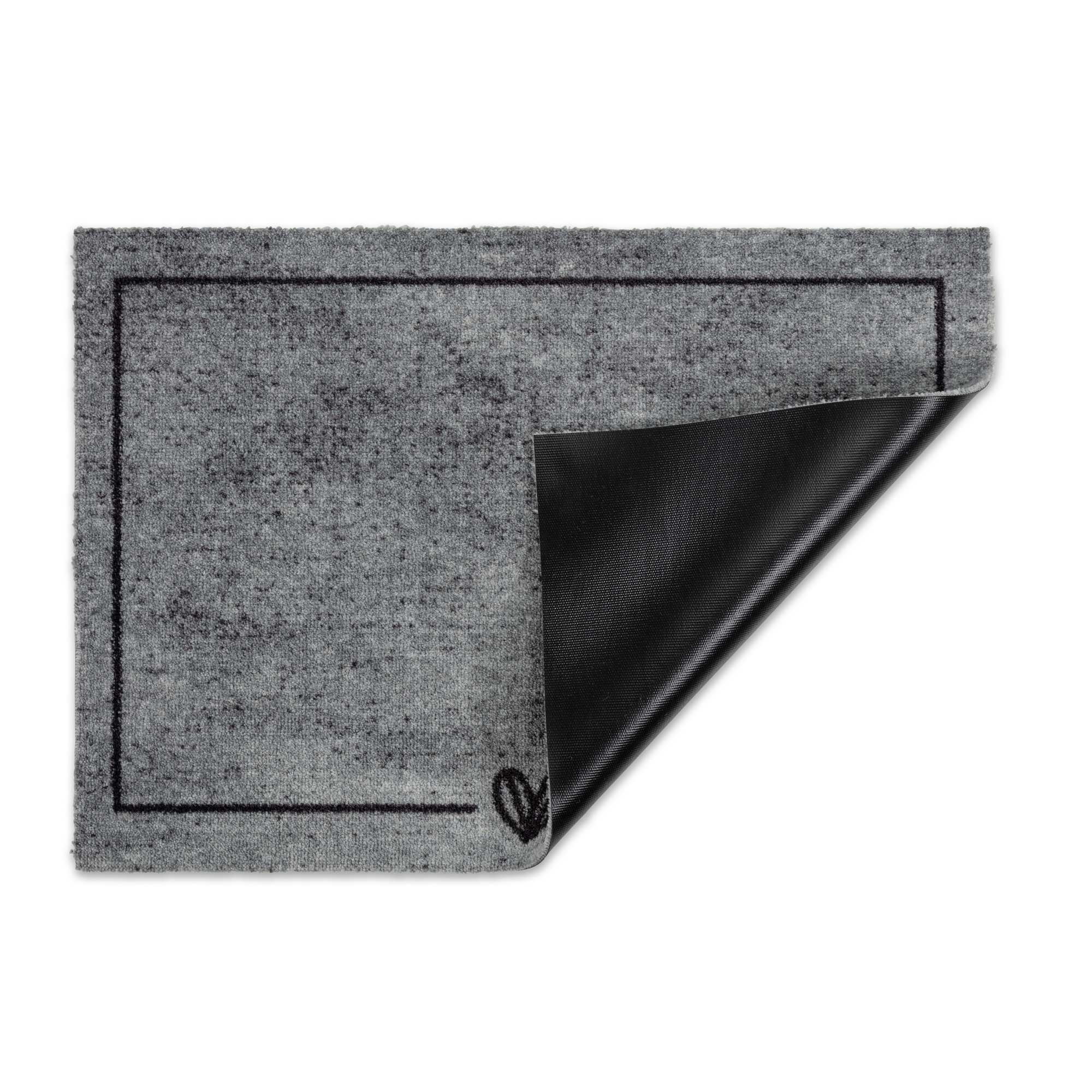 Fussmatte 'Miabella' 66 x 110 cm Melange Rahmen Herz