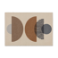 Fussmatte 'Miabella' 66 x 110 cm Kreise beige