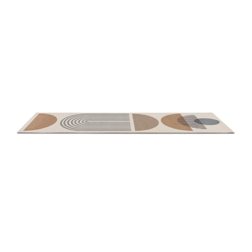 Fussmatte 'Miabella' 50 x 150 cm Kreise beige