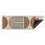 Fussmatte 'Miabella' 50 x 150 cm Kreise beige