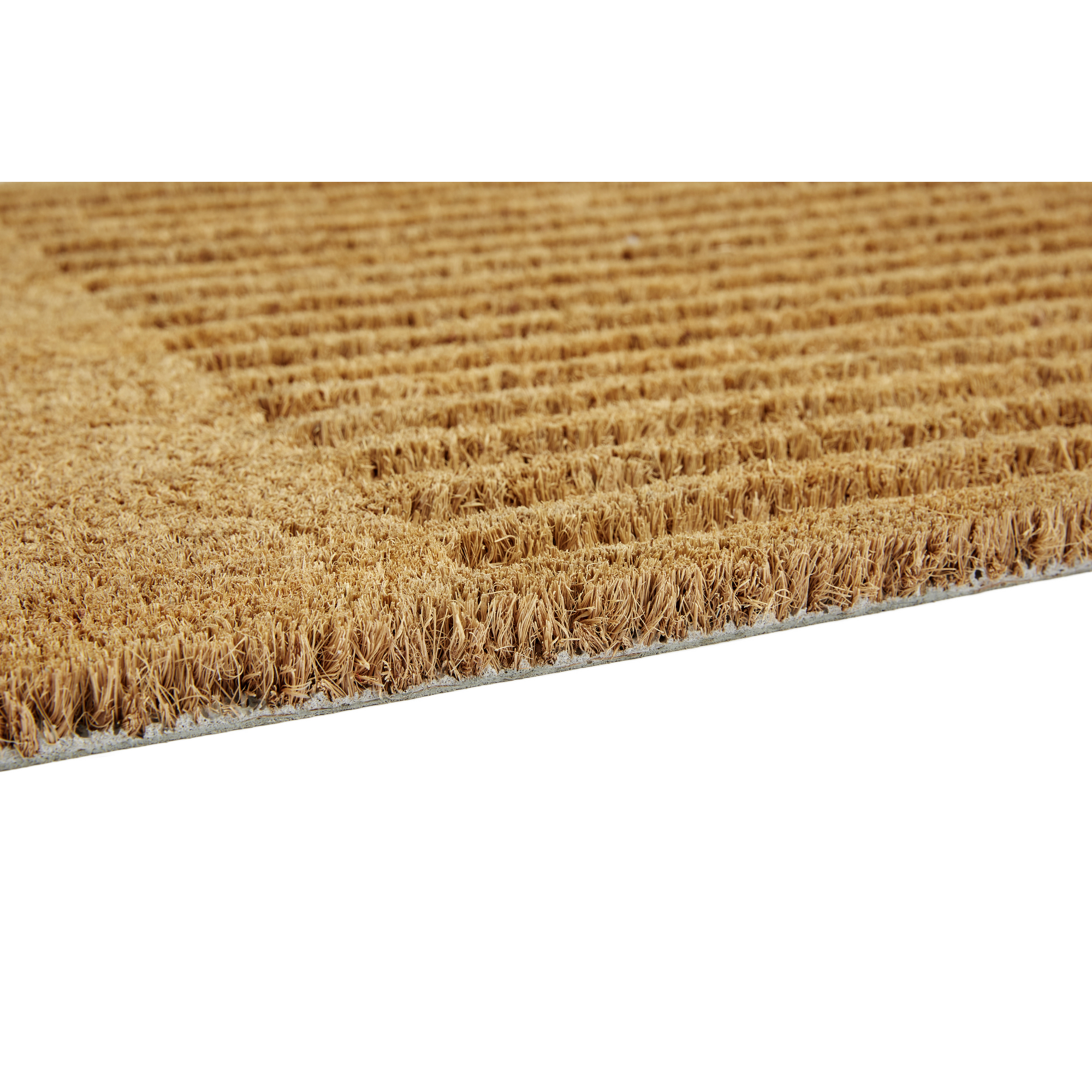 Fußmatte 'Coco Shape' ca. 45 x 75 cm Streifen natur