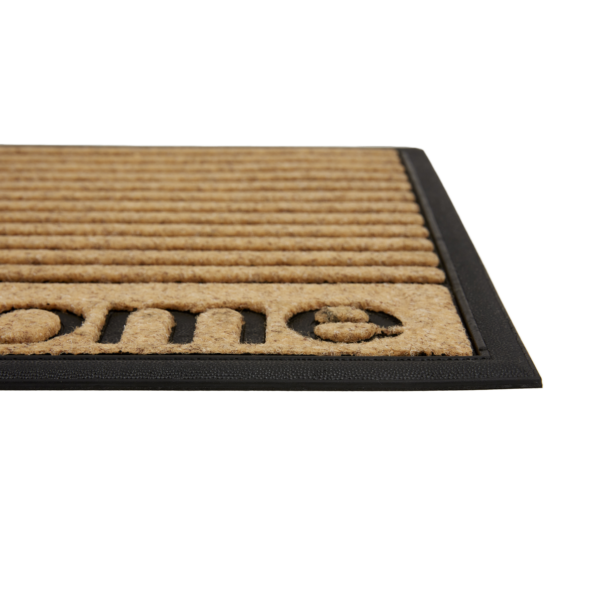 Fußmatte 'Border Graphic' ca. 45 x 75 cm Welcome Streifen natur