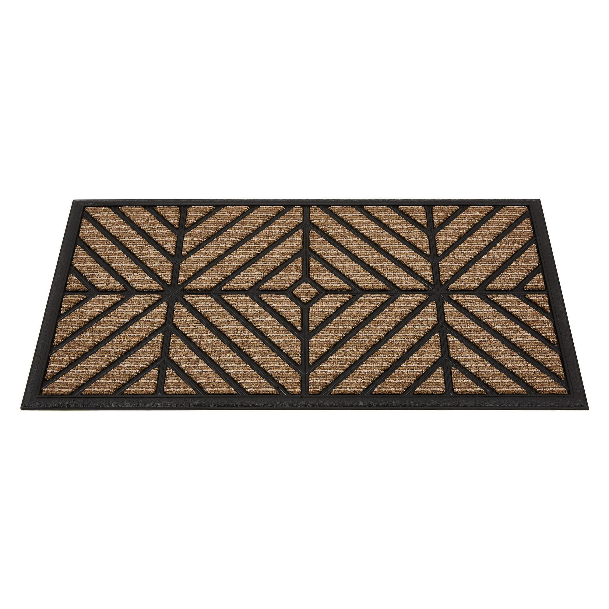 Fußmatte 'Border Graphic' ca. 45 x 75 cm Raute braun