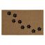 Fußmatte 'Power Flock' ca. 45 x 75 cm Pfoten sand