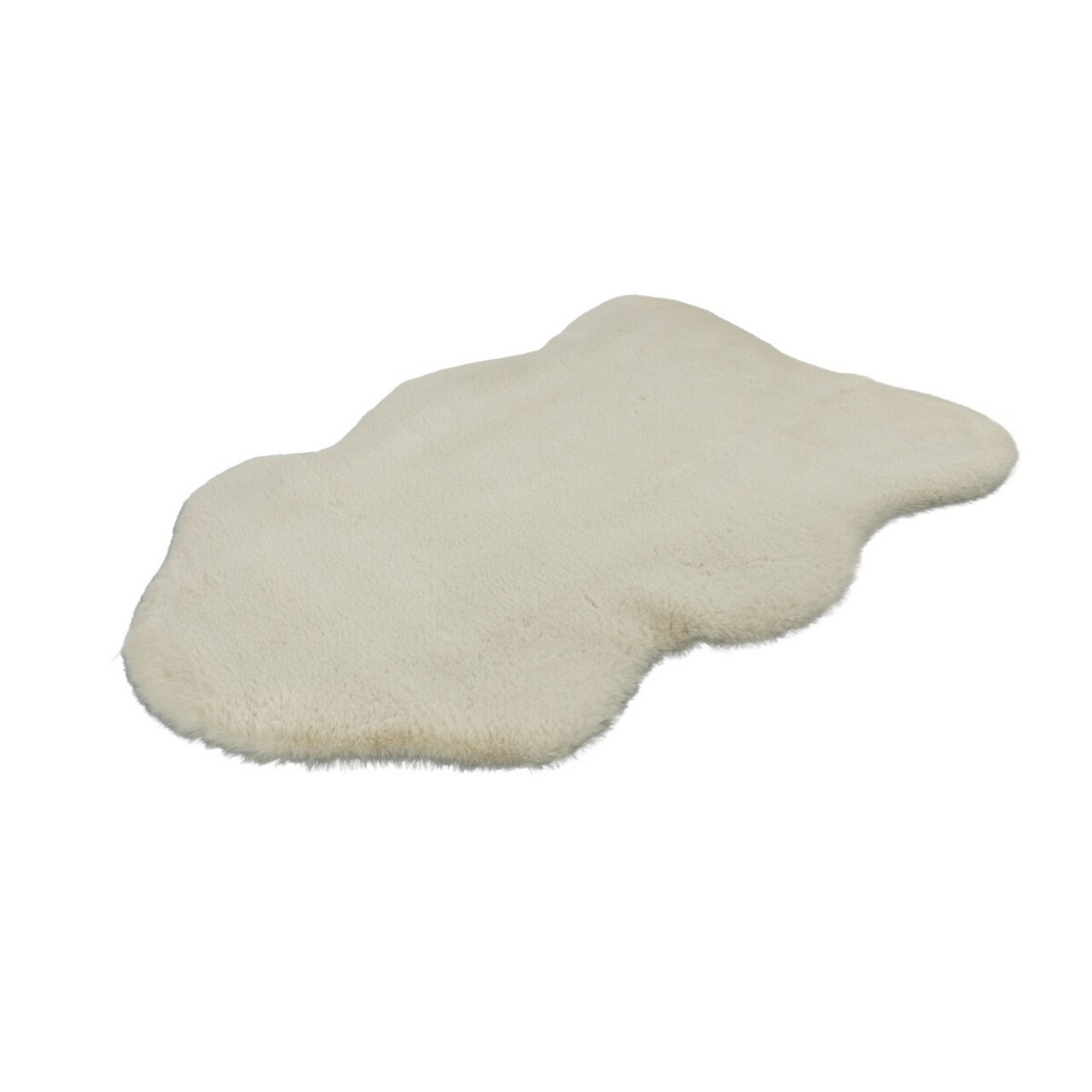 Kunstfell-Teppich ivory 118 x 170 cm