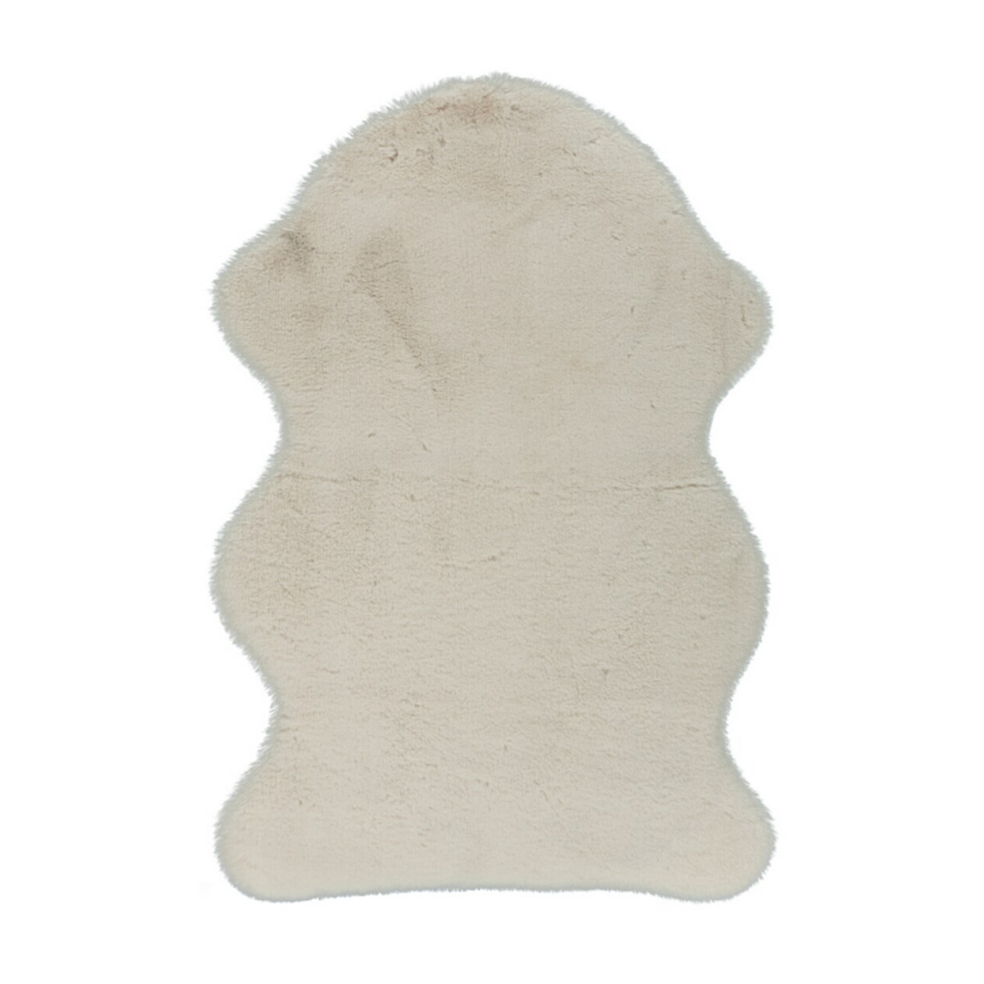 Kunstfell-Teppich ivory 118 x 170 cm