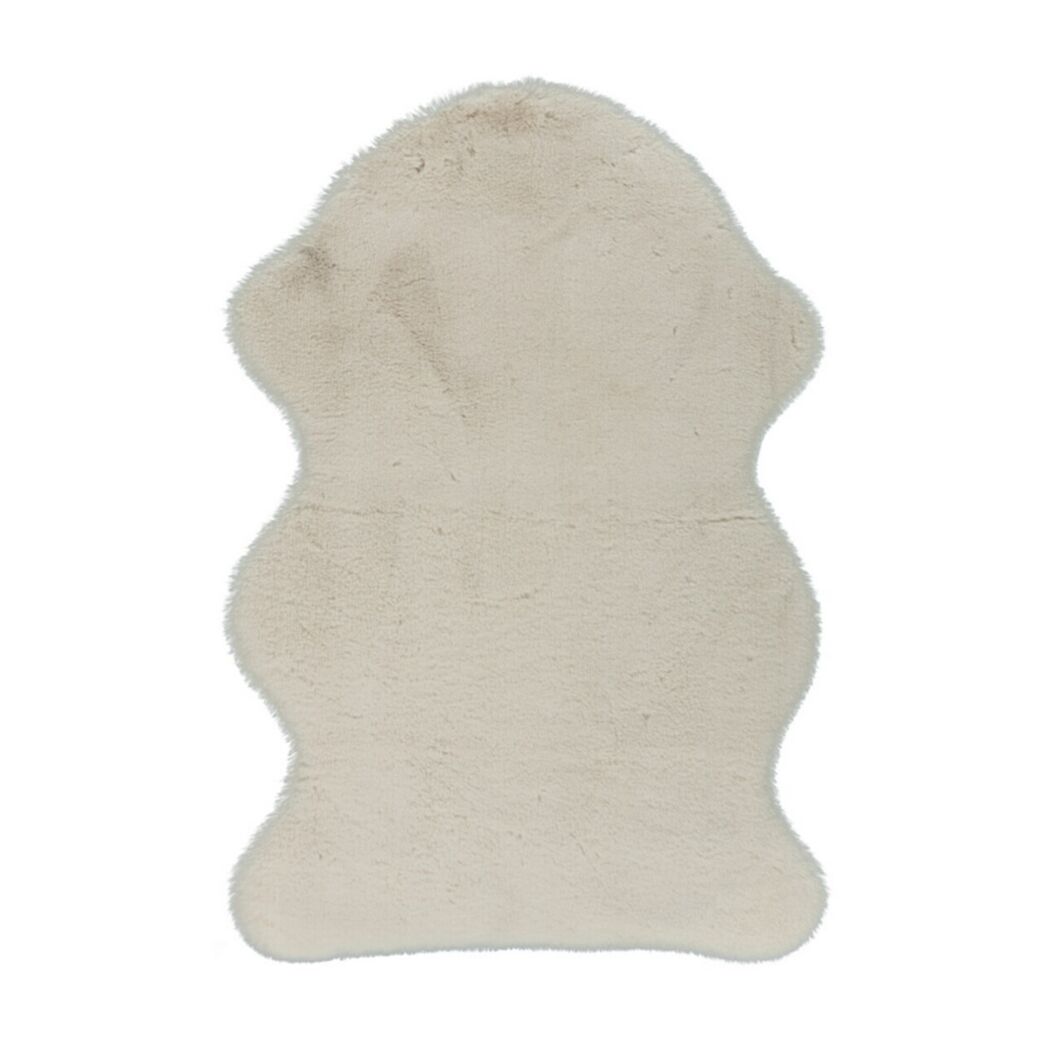 Kunstfell-Teppich ivory 118 x 170 cm
