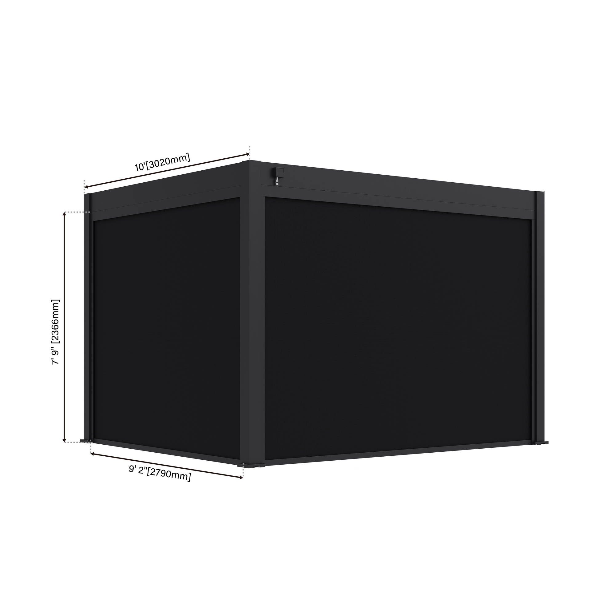 Seitenteil für 'Pergola Grand Tuscan 10' anthrazit 279 x 237 cm