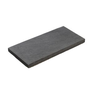 Terrassenplatte 'T-Court Posh' Beton schwarz/basaltfarben 60 x 30 x 4 cm