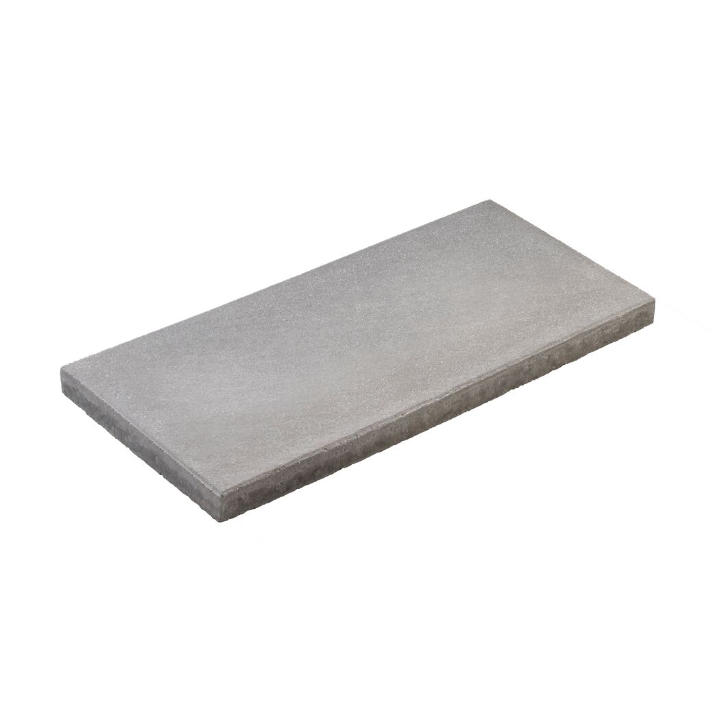 Terrassenplatte 'T-Court Posh' Beton mittelgrau 60 x 30 x 4 cm