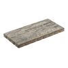 Terrassenplatte 'T-Court Glad' Beton weiß/schwarz 48 x 24 x 3 cm