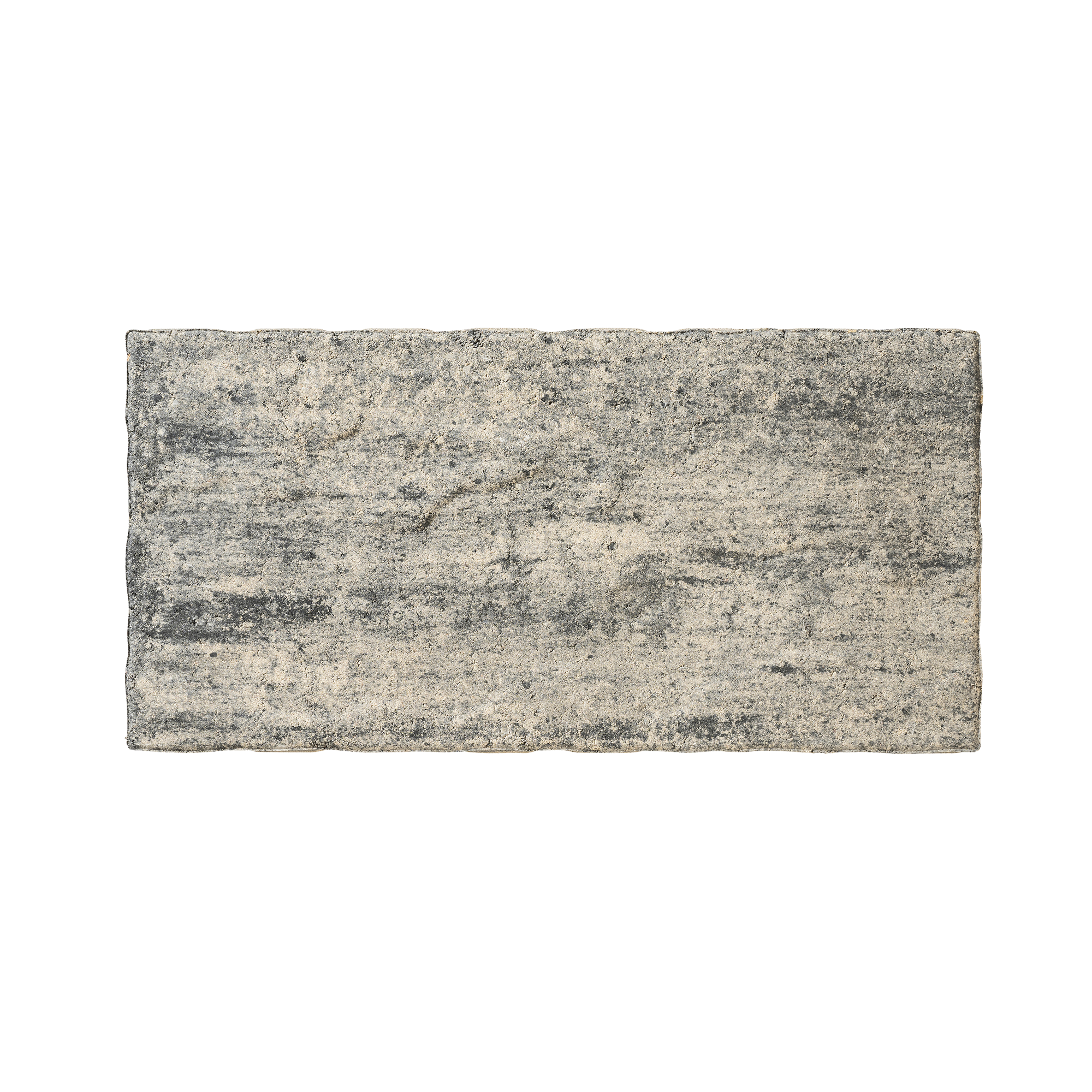 Terrassenplatte 'T-Court Glad' Beton weiß/schwarz 48 x 24 x 3 cm