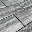 Terrassenplatte 'T-Court Glad' Beton weiß/schwarz 48 x 24 x 3 cm