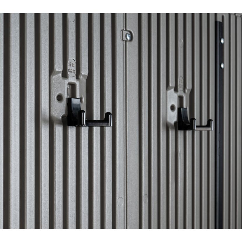 Kunststoff-Gerätehaus 'Kentucky' grau 427 x 206 x 265 cm