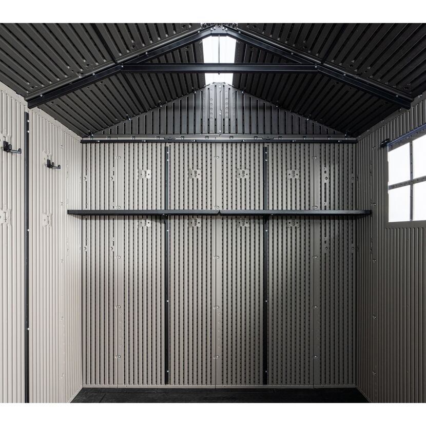 Kunststoff-Gerätehaus 'Kentucky' grau 427 x 206 x 265 cm