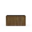 Pflanzkübel 'Deco Planter M' holzfarben/schwarz 100 x 50 x 50 cm