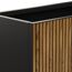 Pflanzkübel 'Deco Planter M' holzfarben/schwarz 100 x 50 x 50 cm