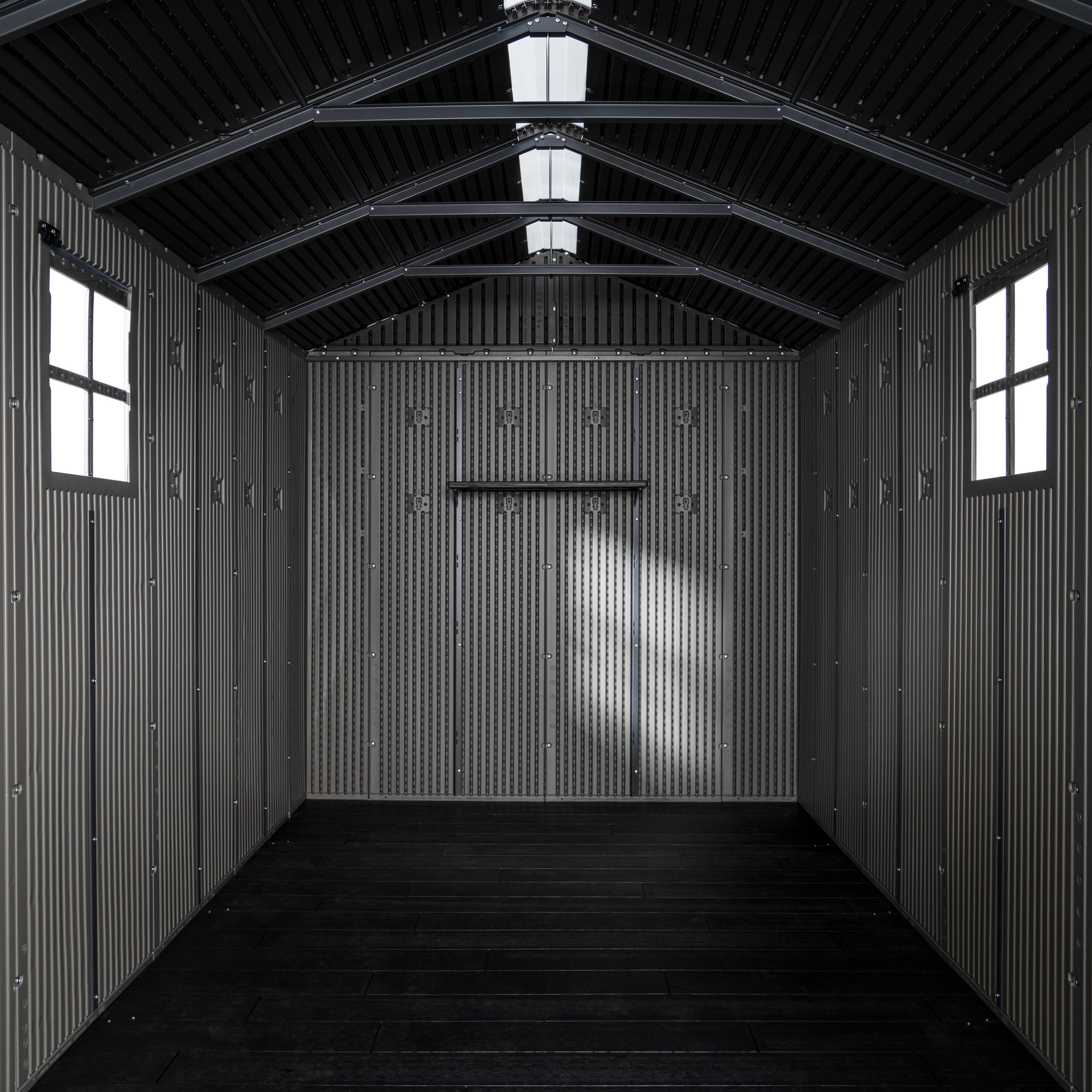 Kunststoff-Gerätehaus 'Utah' grau 206 x 427 x 265 cm