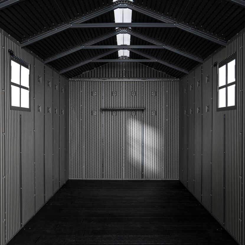Kunststoff-Gerätehaus 'Utah' grau 206 x 427 x 265 cm