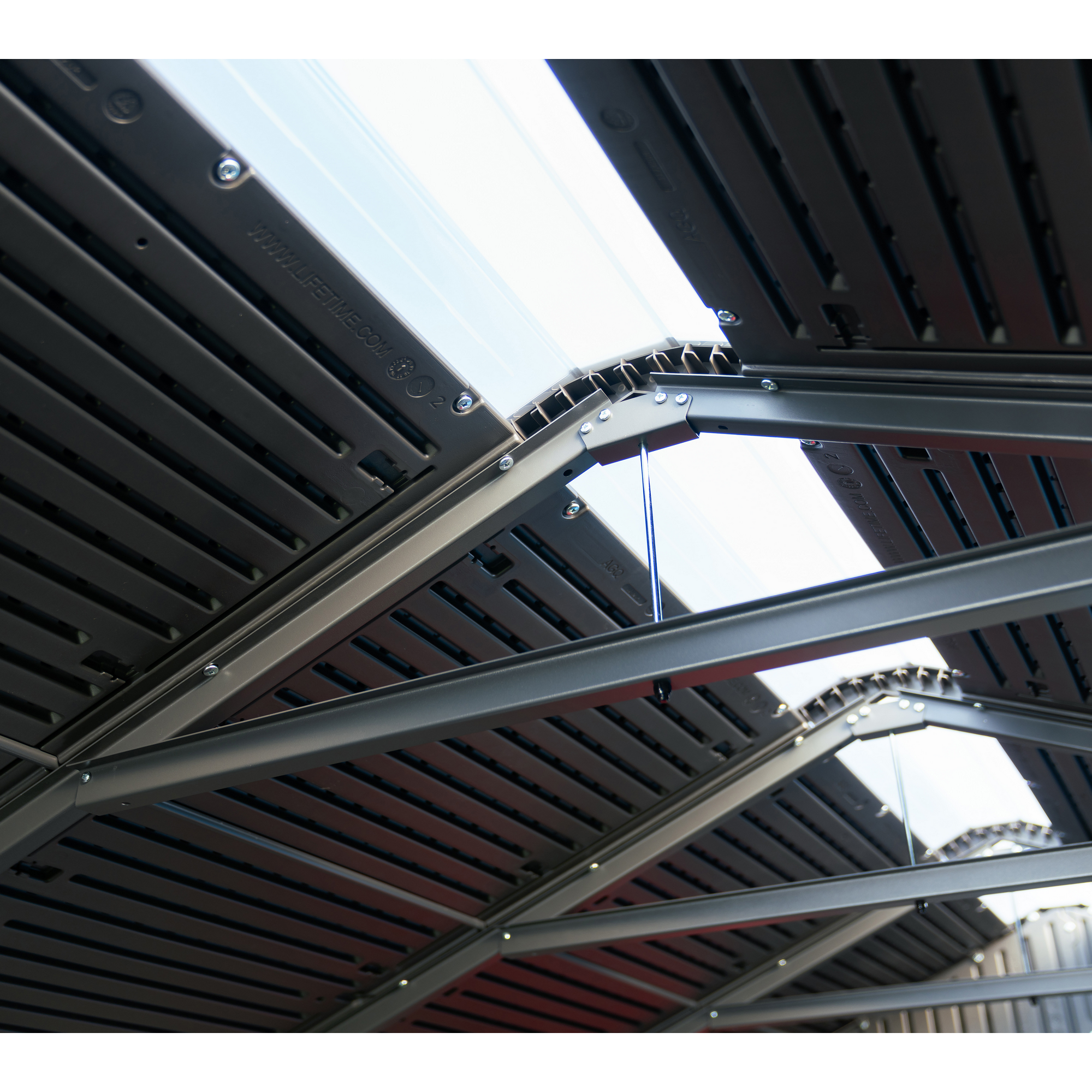 Kunststoff-Gerätehaus 'Utah' grau 206 x 427 x 265 cm