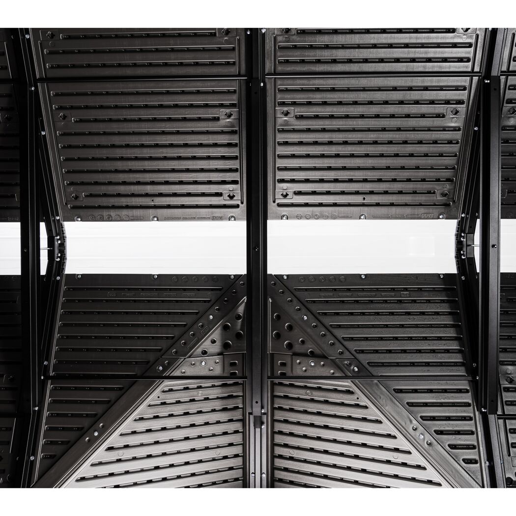 Kunststoff-Gerätehaus 'Ohio' grau 214 x 284 x 265 cm
