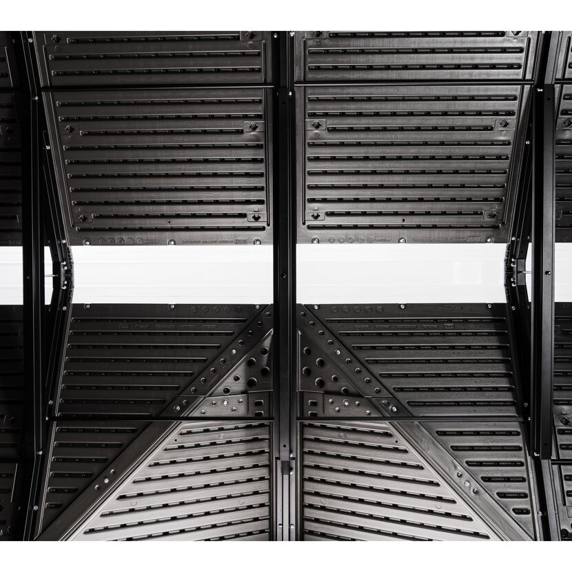 Kunststoff-Gerätehaus 'Ohio' grau 214 x 284 x 265 cm