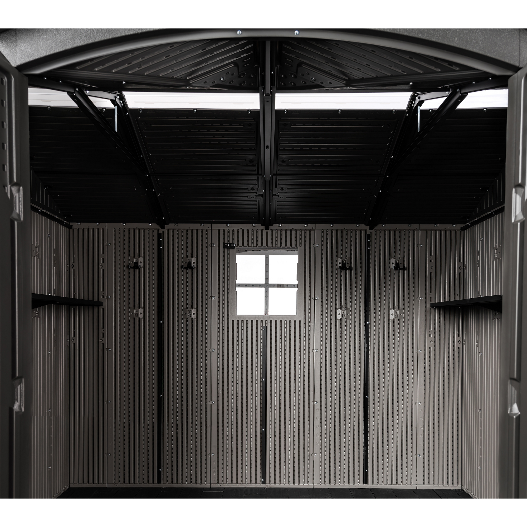 Kunststoff-Gerätehaus 'Ohio' grau 214 x 284 x 265 cm