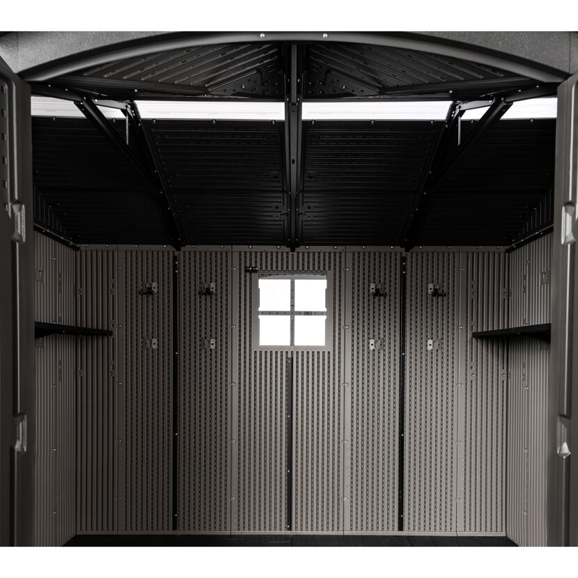 Kunststoff-Gerätehaus 'Ohio' grau 214 x 284 x 265 cm