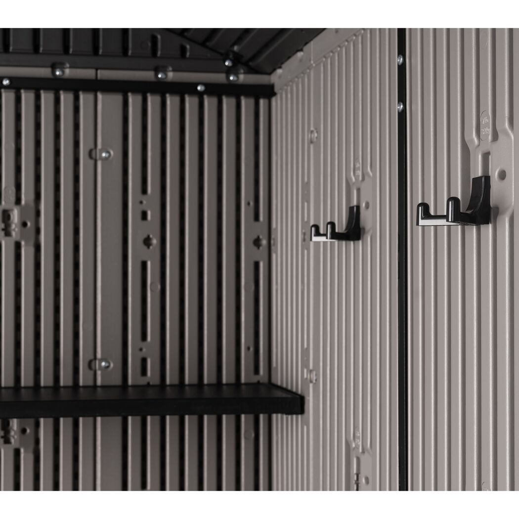 Kunststoff-Gerätehaus 'Ohio' grau 214 x 284 x 265 cm
