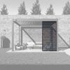 Lamellen Sichtschutz für Pergola 'Grand Tuscan 12' anthrazit 114 x 234 cm