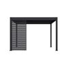 Lamellen Sichtschutz für Pergola 'Grand Tuscan 12' anthrazit 114 x 234 cm