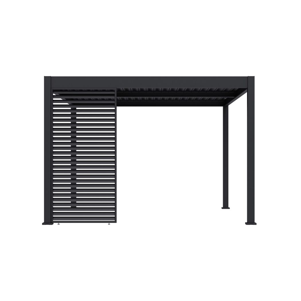 Lamellen Sichtschutz für Pergola 'Grand Tuscan 12' anthrazit 114 x 234 cm
