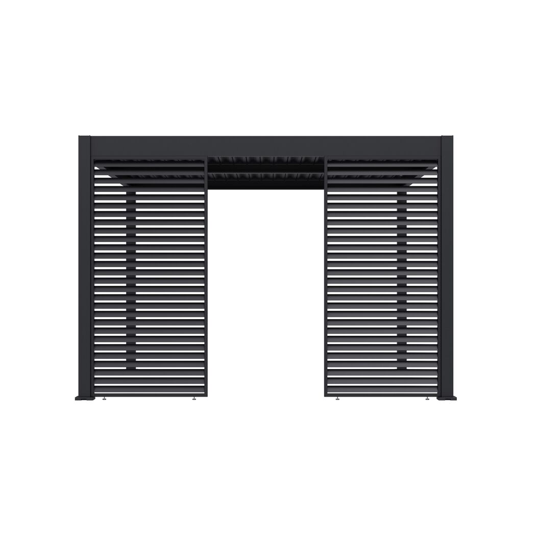 Lamellen Sichtschutz für Pergola 'Grand Tuscan 12' anthrazit 114 x 234 cm