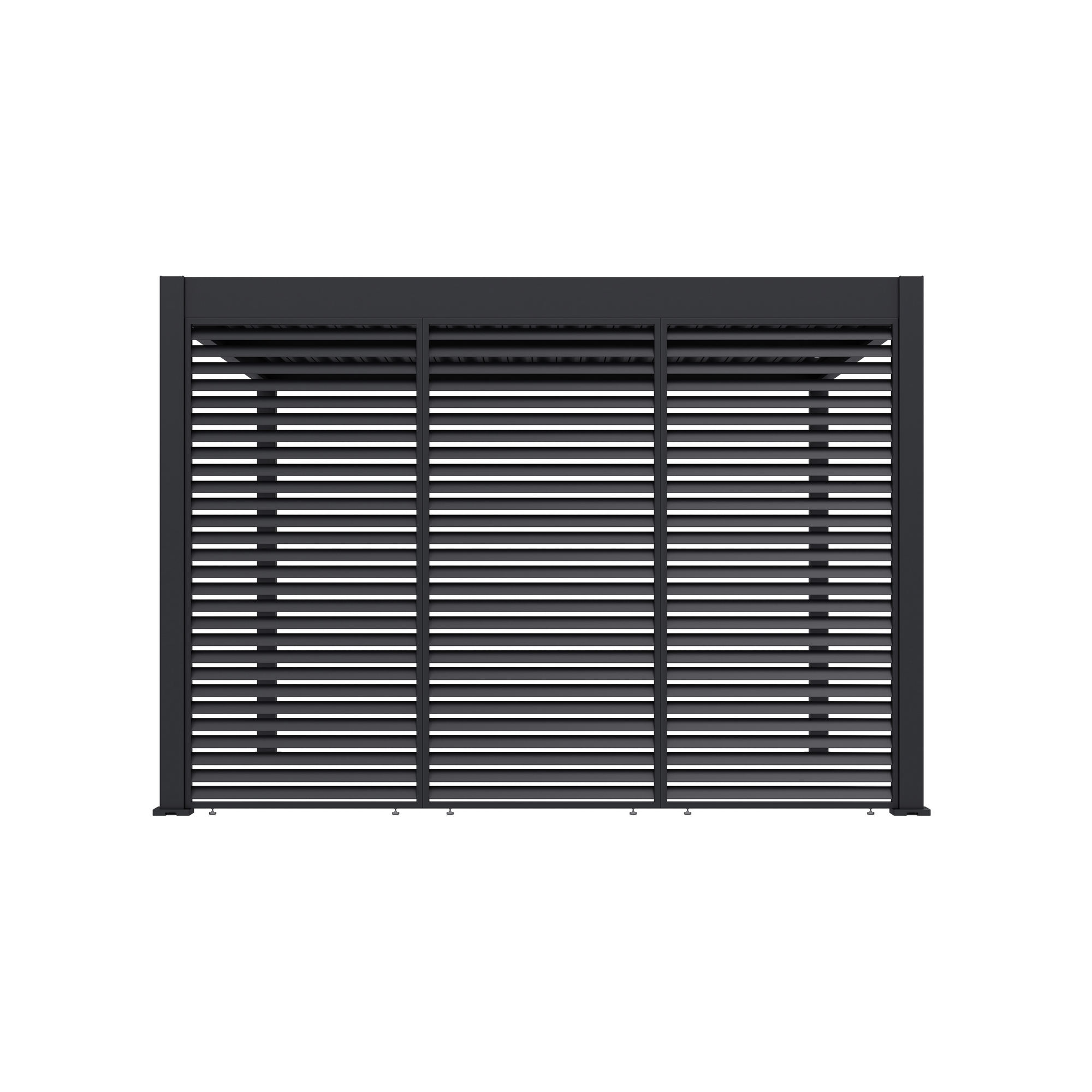 Lamellen Sichtschutz für Pergola 'Grand Tuscan 12' anthrazit 114 x 234 cm