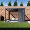 Lamellen Sichtschutz für Pergola 'Grand Tuscan 12' anthrazit 114 x 234 cm