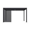 Lamellen Sichtschutz für Pergola 'Grand Tuscan 14' anthrazit 135 x 234 cm