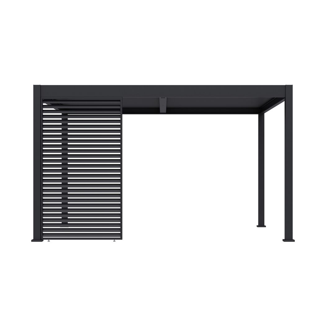Lamellen Sichtschutz für Pergola 'Grand Tuscan 14' anthrazit 135 x 234 cm