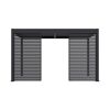 Lamellen Sichtschutz für Pergola 'Grand Tuscan 14' anthrazit 135 x 234 cm