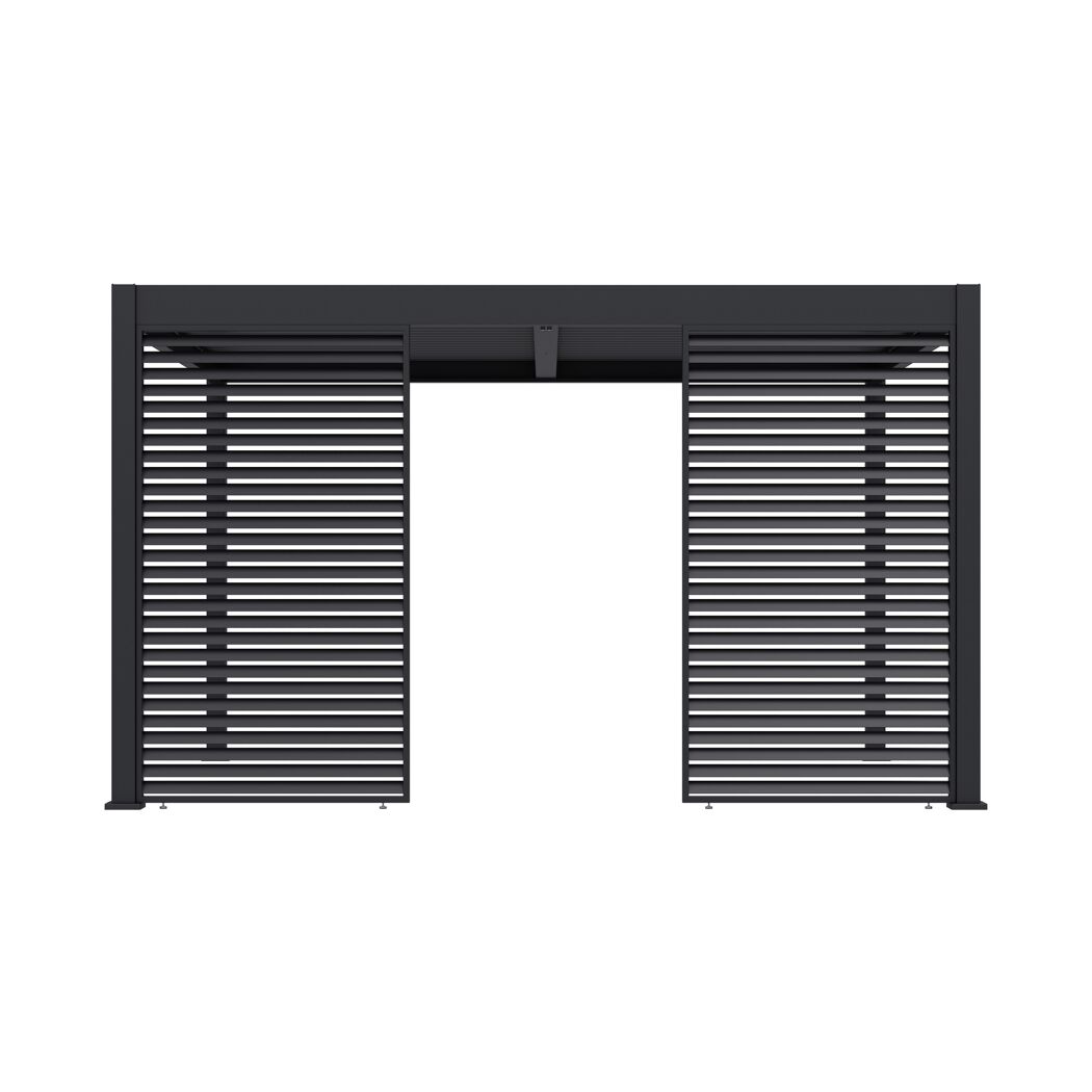 Lamellen Sichtschutz für Pergola 'Grand Tuscan 14' anthrazit 135 x 234 cm