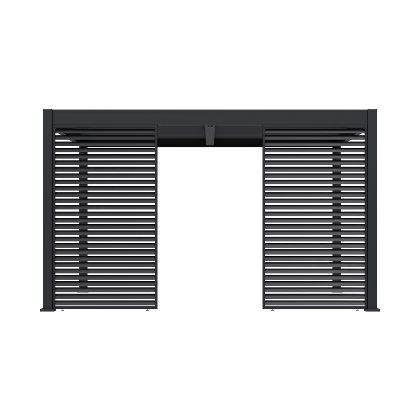 Lamellen Sichtschutz für Pergola 'Grand Tuscan 14' anthrazit 135 x 234 cm