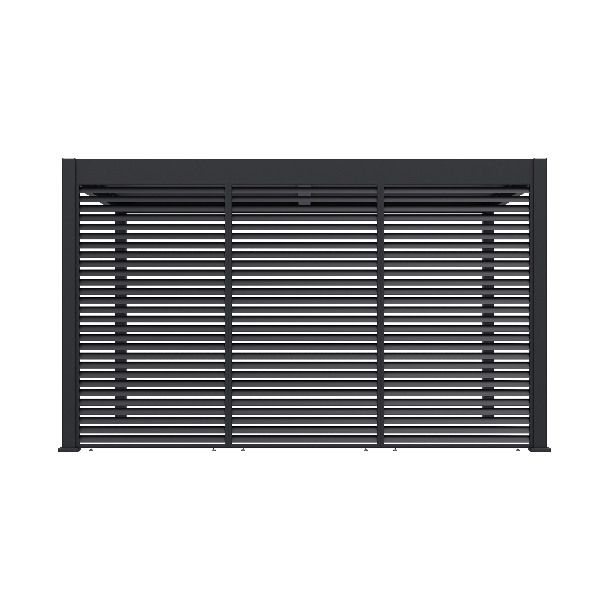 Lamellen Sichtschutz für Pergola 'Grand Tuscan 14' anthrazit 135 x 234 cm