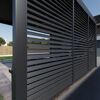 Lamellen Sichtschutz für Pergola 'Grand Tuscan 14' anthrazit 135 x 234 cm