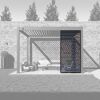 Lamellen Sichtschutz für Pergola 'Grand Tuscan 10' anthrazit 94 x 234 cm