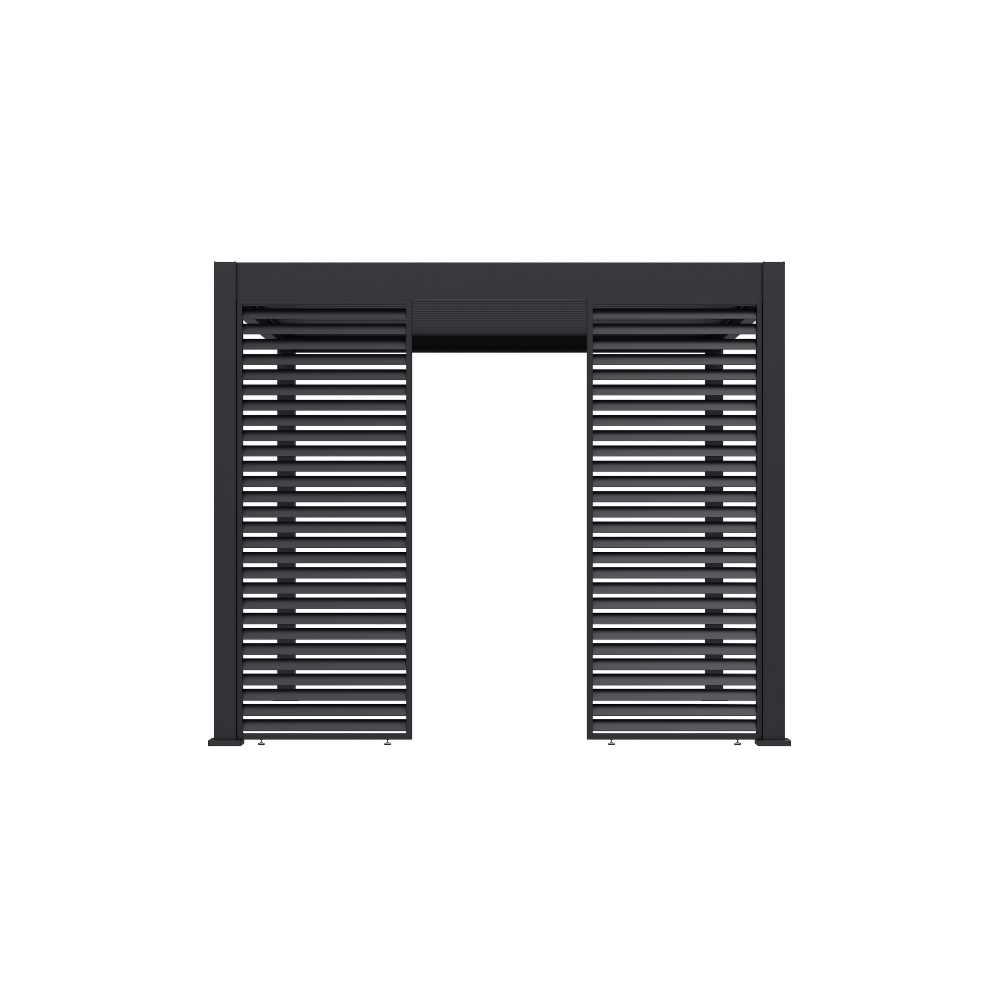 Lamellen Sichtschutz für Pergola 'Grand Tuscan 10' anthrazit 94 x 234 cm