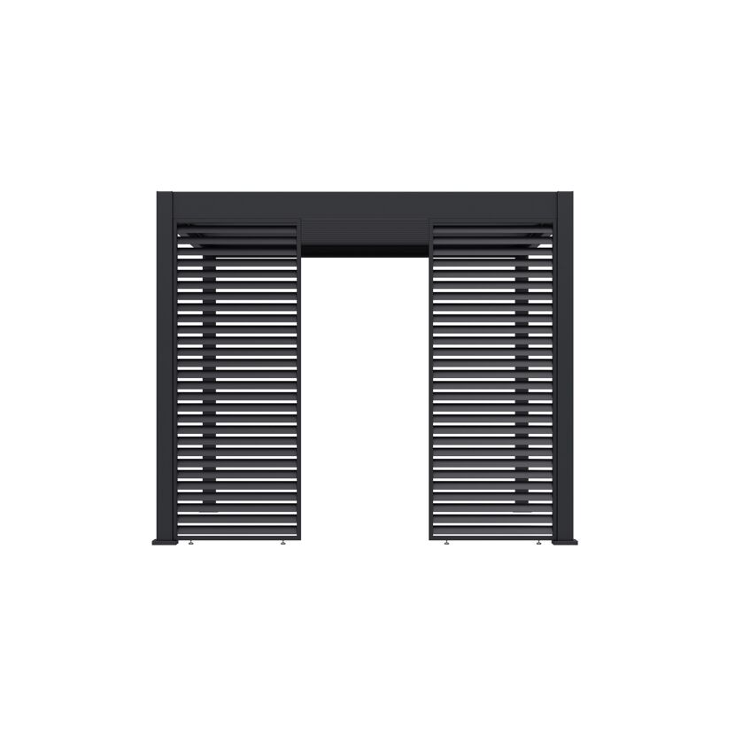 Lamellen Sichtschutz für Pergola 'Grand Tuscan 10' anthrazit 94 x 234 cm