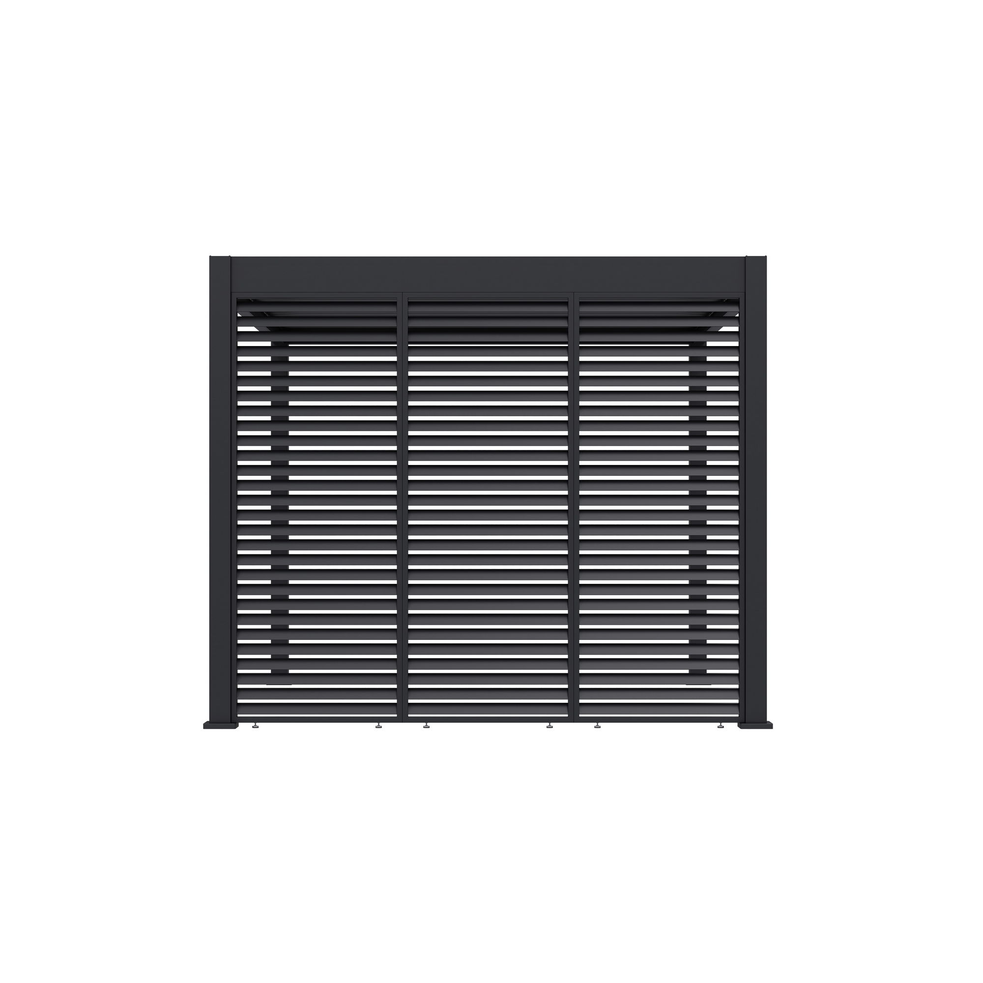 Lamellen Sichtschutz für Pergola 'Grand Tuscan 10' anthrazit 94 x 234 cm