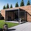 Lamellen Sichtschutz für Pergola 'Grand Tuscan 10' anthrazit 94 x 234 cm